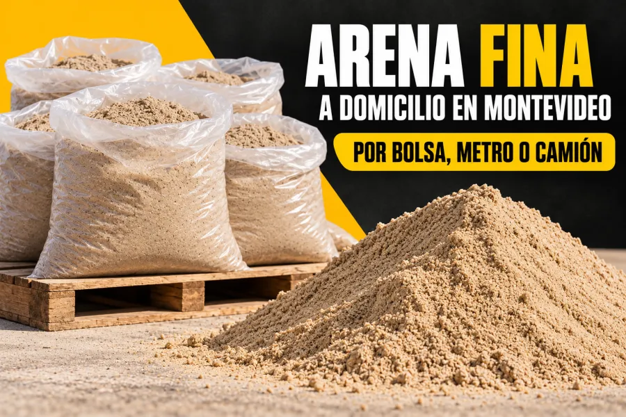 Arena fina a domicilio en Montevideo