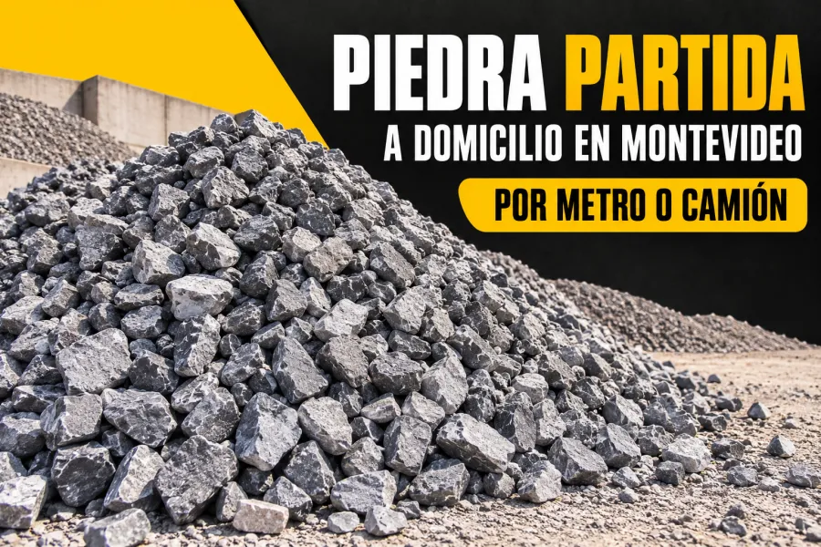 Piedra partida a domicilio en Montevideo