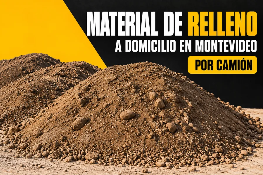 Material de relleno a domicilio en Montevideo