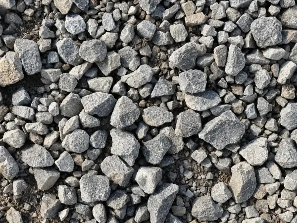 Piedra partida gris de cerca
